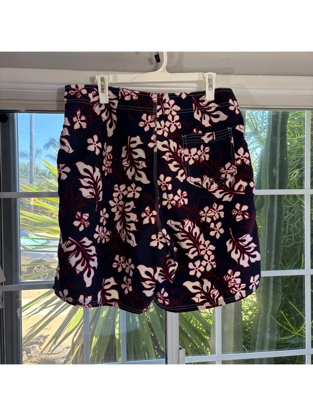 Old Navy floral swim trunks
